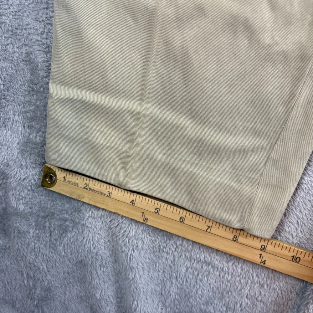 Tommy Bahama Pants Mens 36 Relaxed Pleated Khaki Tan 100% Silk Luxury Casual